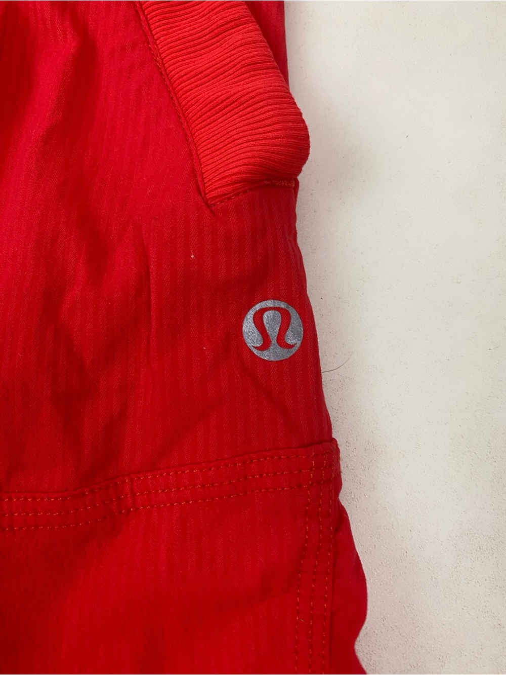 Lululemon Dance Studio Crop Pants Size 6 Red Ruched Athleisure - Picture 2 of 5